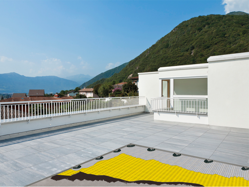 Natte de drainage DURABASE DD80 Rlx 15m²  sous-chape - Zoom3