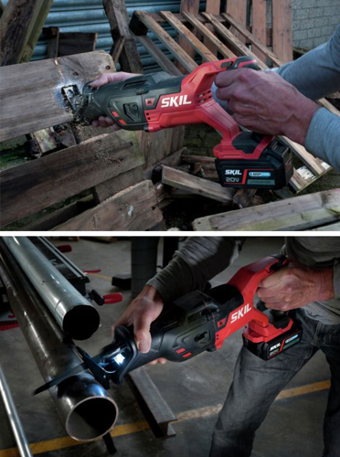 Scie sabre 20V SKIL Brushless - corps nu sans batterie ni chargeur - SW1E3480CB - livrée avec 3 lames - Zoom3