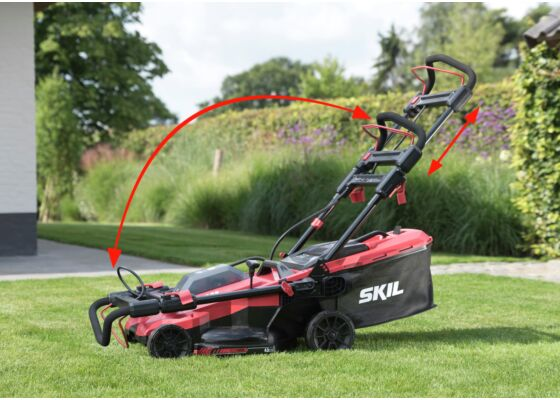 Tondeuse SKIL 40V - Brushless largeur de coupe 43 cm - bac de 50L avec 2 batteries 4Ah + chargeur - Zoom3