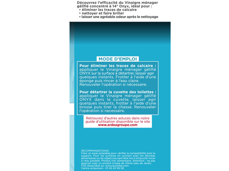 Vinaigre ménager gel 14° 1L - Zoom3